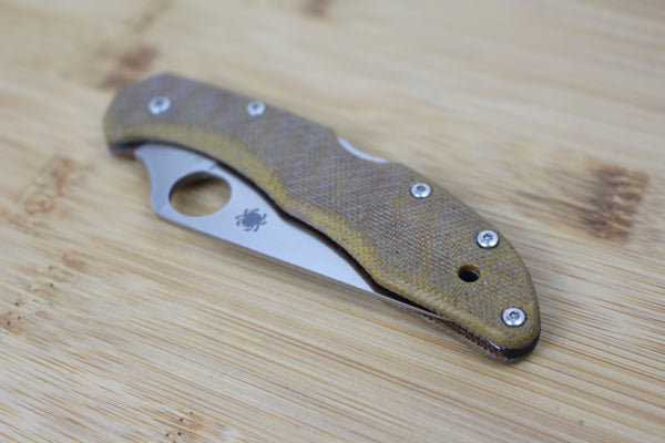 Spyderco Delica 4 Micarta Scales/Handles