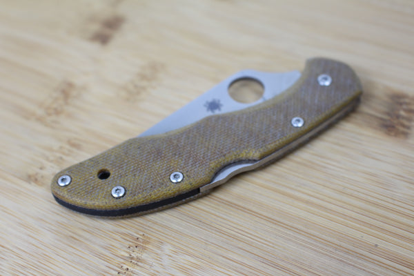 Spyderco Delica 4 Micarta Scales/Handles