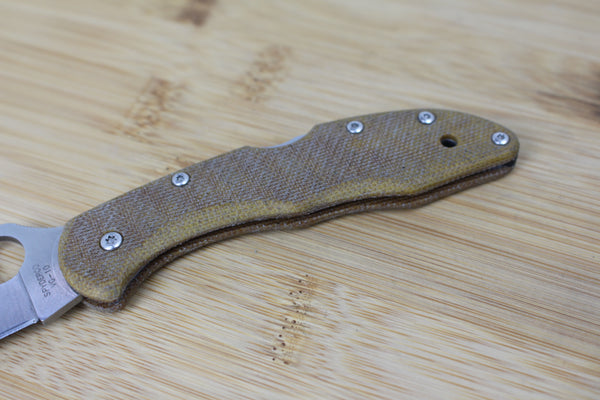Spyderco Delica 4 Micarta Scales/Handles