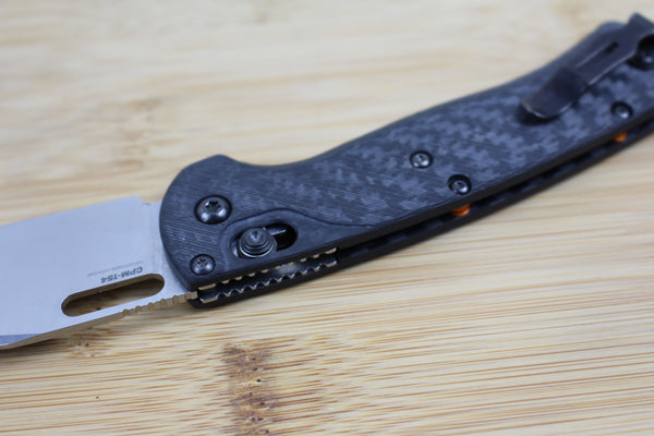 Benchmade Taggedout Carbon Fiber Scales/Handles