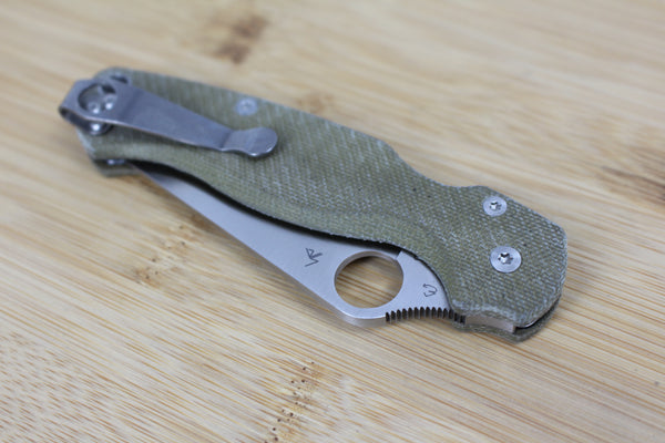 Spyderco Paramilitary 2 Micarta Scales/Handles