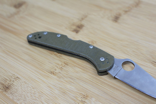 Spyderco Delica 4 Skinny Micarta Scales/Handles