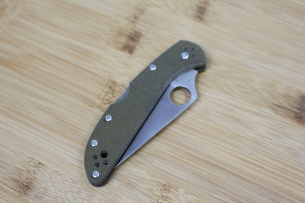 Spyderco Delica 4 Skinny Micarta Scales/Handles