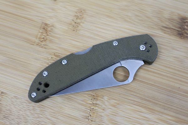 Spyderco Delica 4 Skinny Micarta Scales/Handles