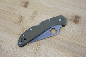 Spyderco Delica 4 Skinny Micarta Scales/Handles