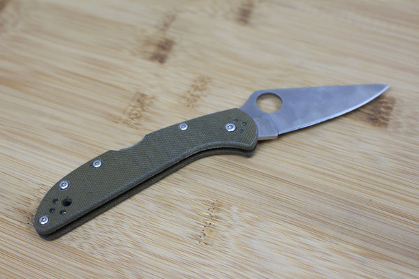 Spyderco Delica 4 Skinny Micarta Scales/Handles